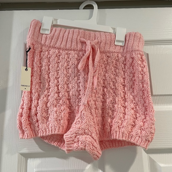 Forever 21 Other - Forever 21 Pink Knit Pajama Shorts! Size S!